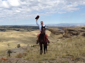 This is Denny. He digs horses and Wyoming. 
