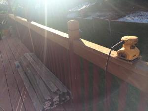 See that little yellow thing? That's the sander. I hate it a little bit.