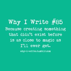 why i write